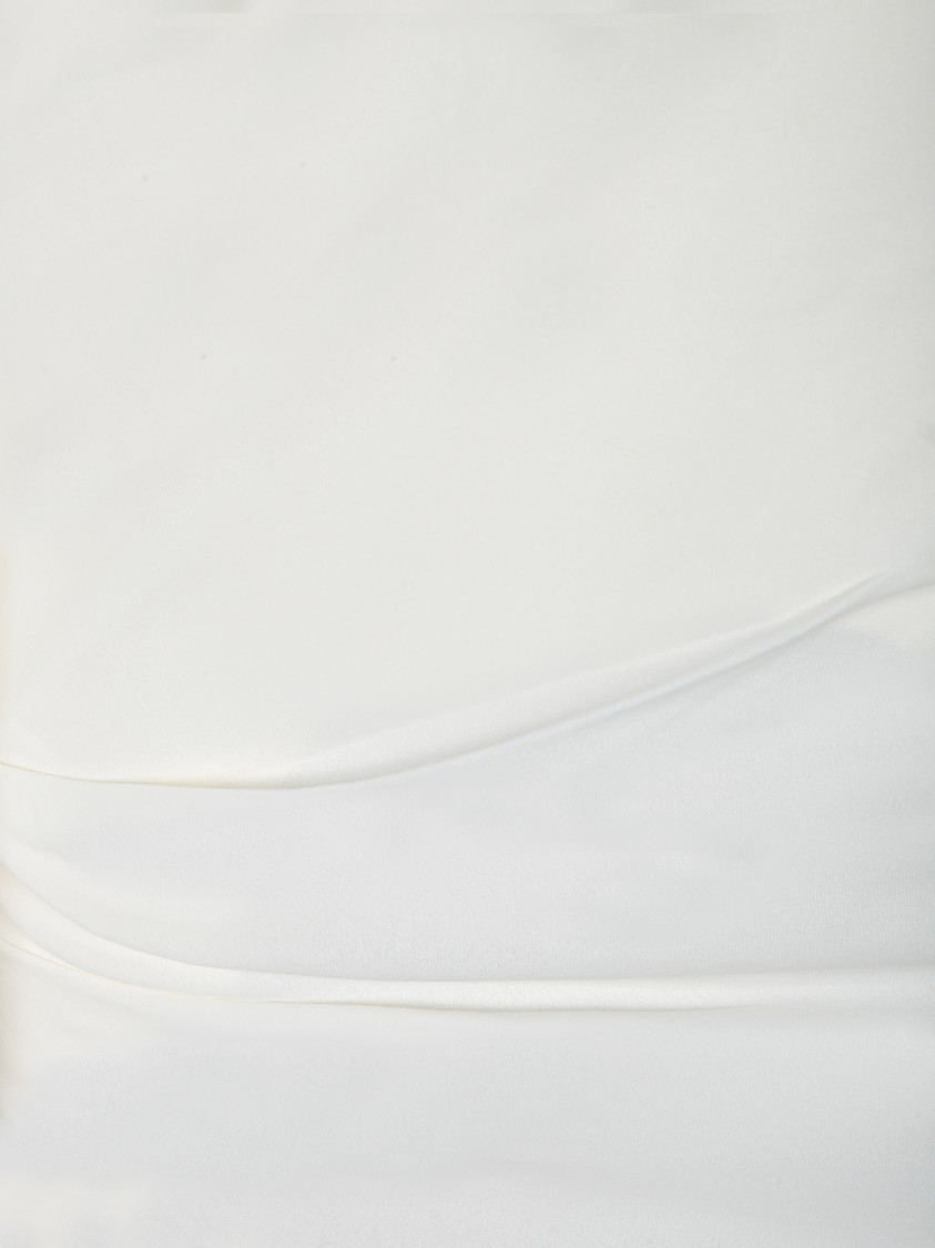 Jacquemus White Wrap-top With Long Sleeves In White