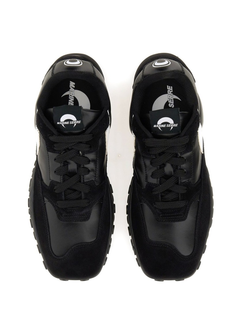 Marine Serre Metal Free Leather Low-top Sneakers