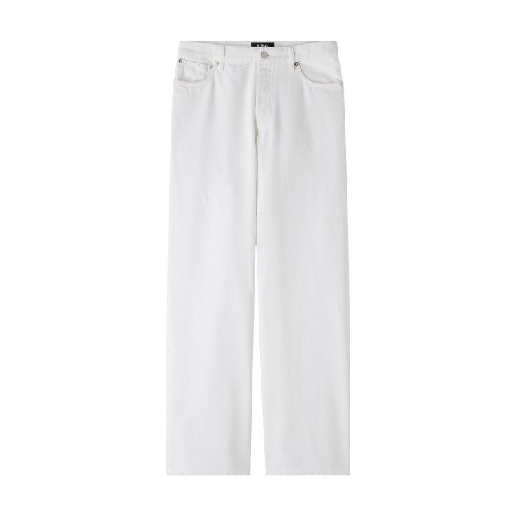 Apc A.p.c. Timeless White Trousers With Defined Waist