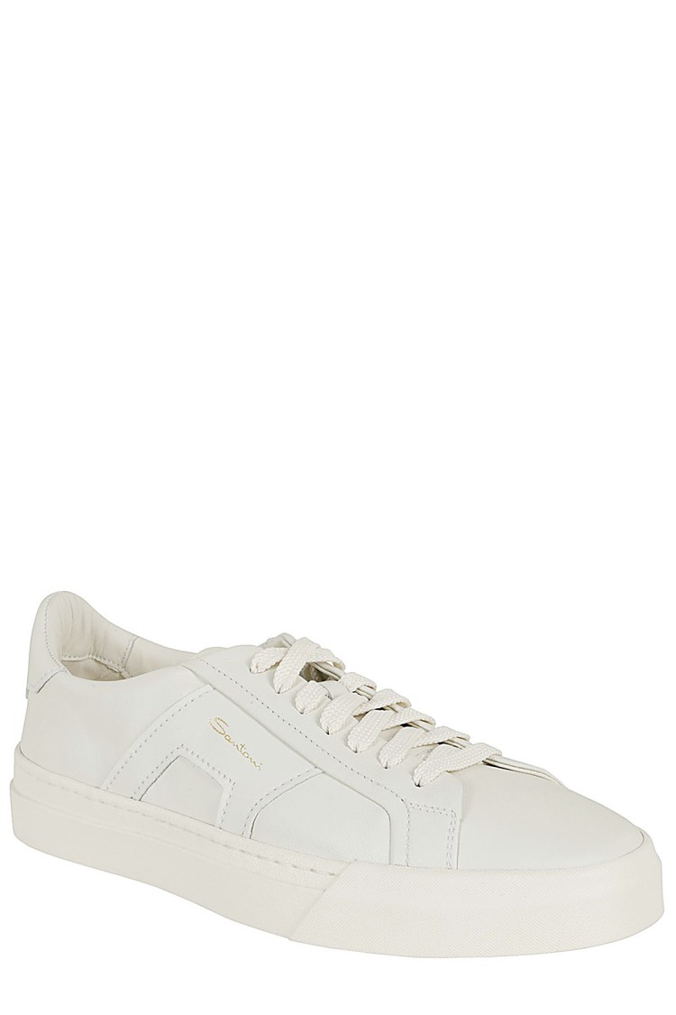 Shop Santoni Dbs2 Sneakers In White