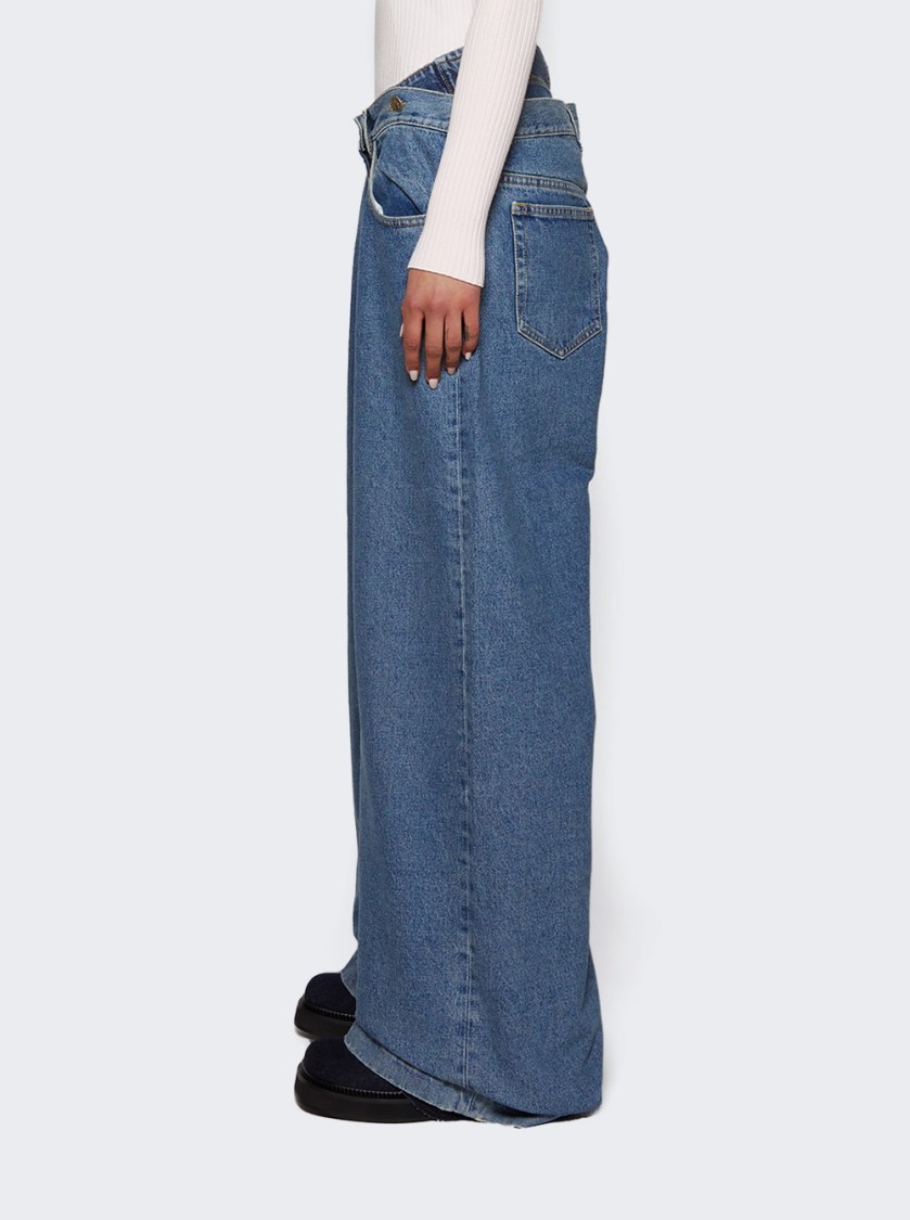 The Attico Denim Long Pants Light Blue Jeans | THE LIST