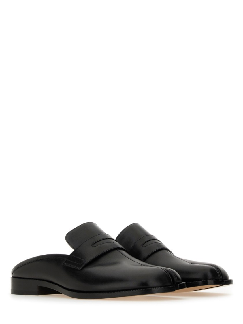 Maison Margiela Black Tabi City Loafer Mules In Black