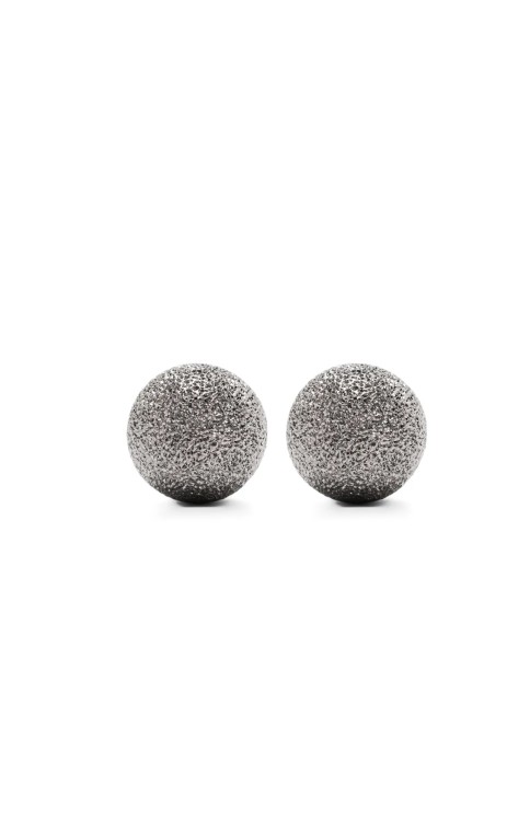 ピアス Brunello Cucinelli Textured Spherical Grey Earrings Brunello Cucinelli Textured Spherical Grey | THE LIST