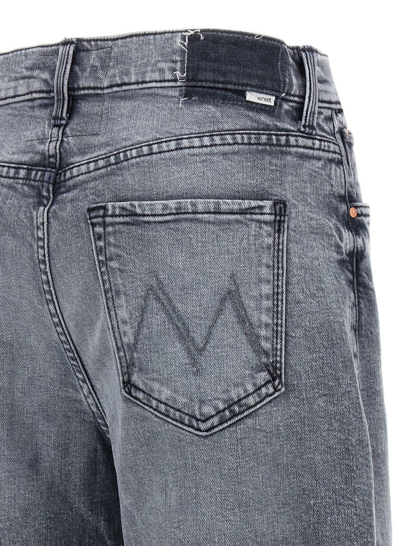 Mother The Swisher Sneak Off The Beaten Path Jeans In Gray