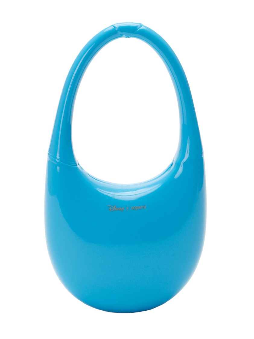 COPERNI COPERNI COBALT BLUE 3D PRINTED SILICONE SWIPE HANDBAG