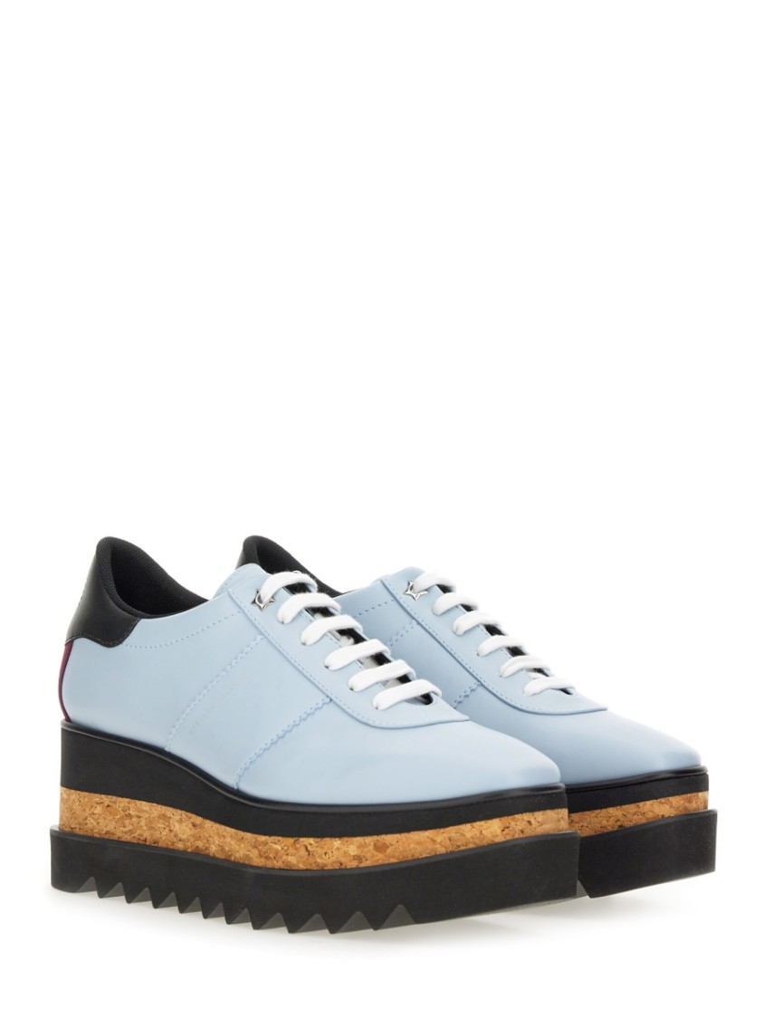 Shop Stella Mccartney "sneak Elyse" Wedge Sneaker In Blue