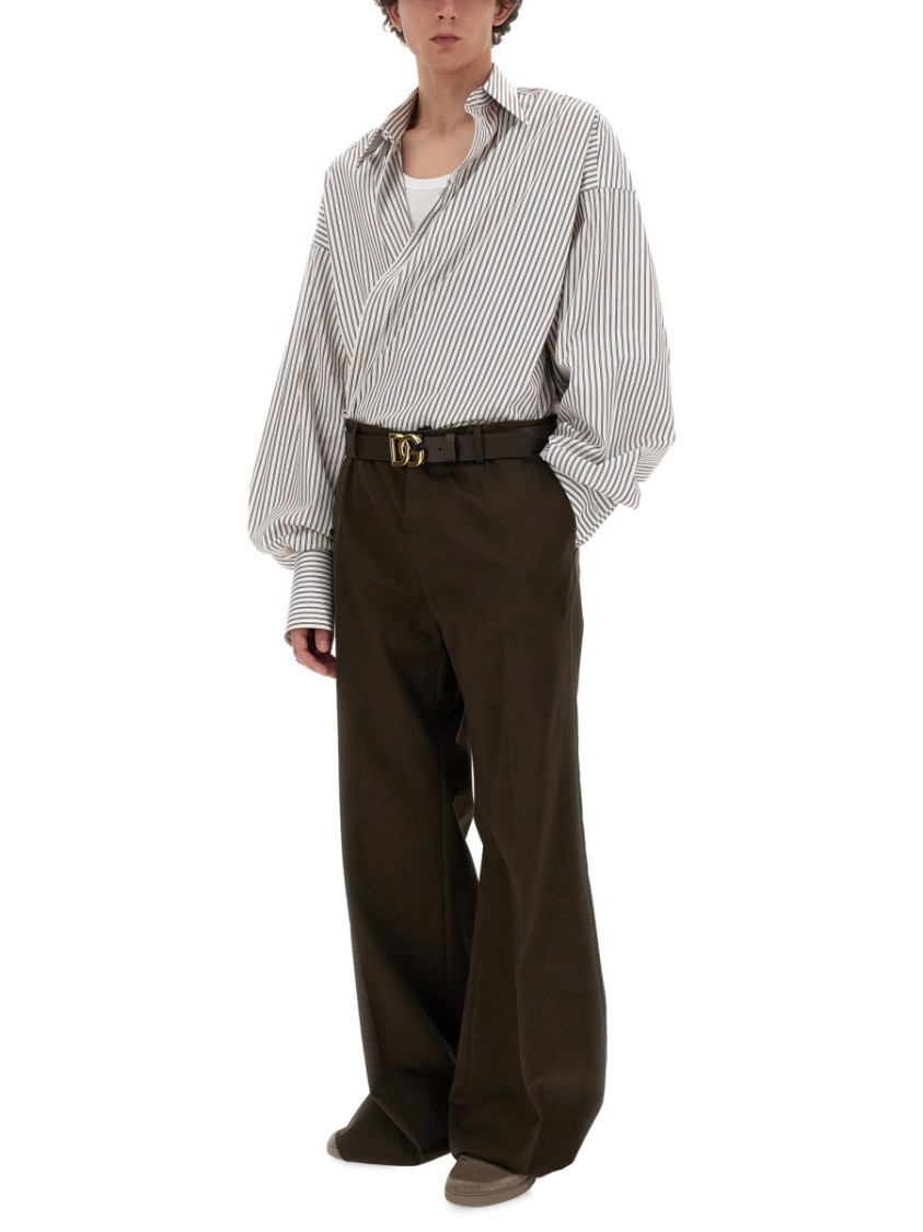 Dolce & Gabbana Men Tailored Pants In Brown