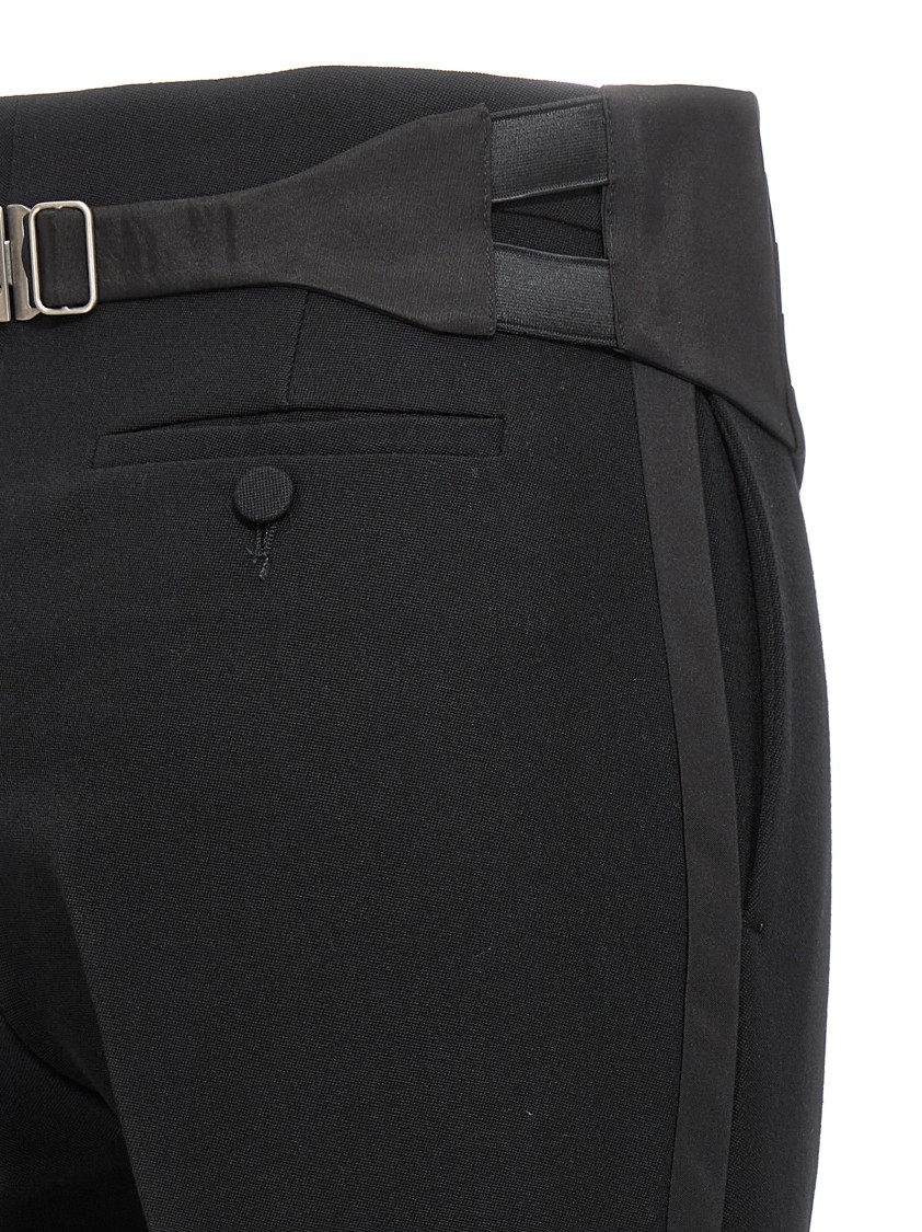 Gucci New Barathea Wool Pants In Blue