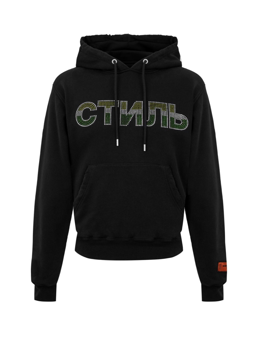 トップス heron preston CTNMB Strass Logo Hoodie Heron Preston Ctnmb Strass Logo Hoodie in Black | THE LIST