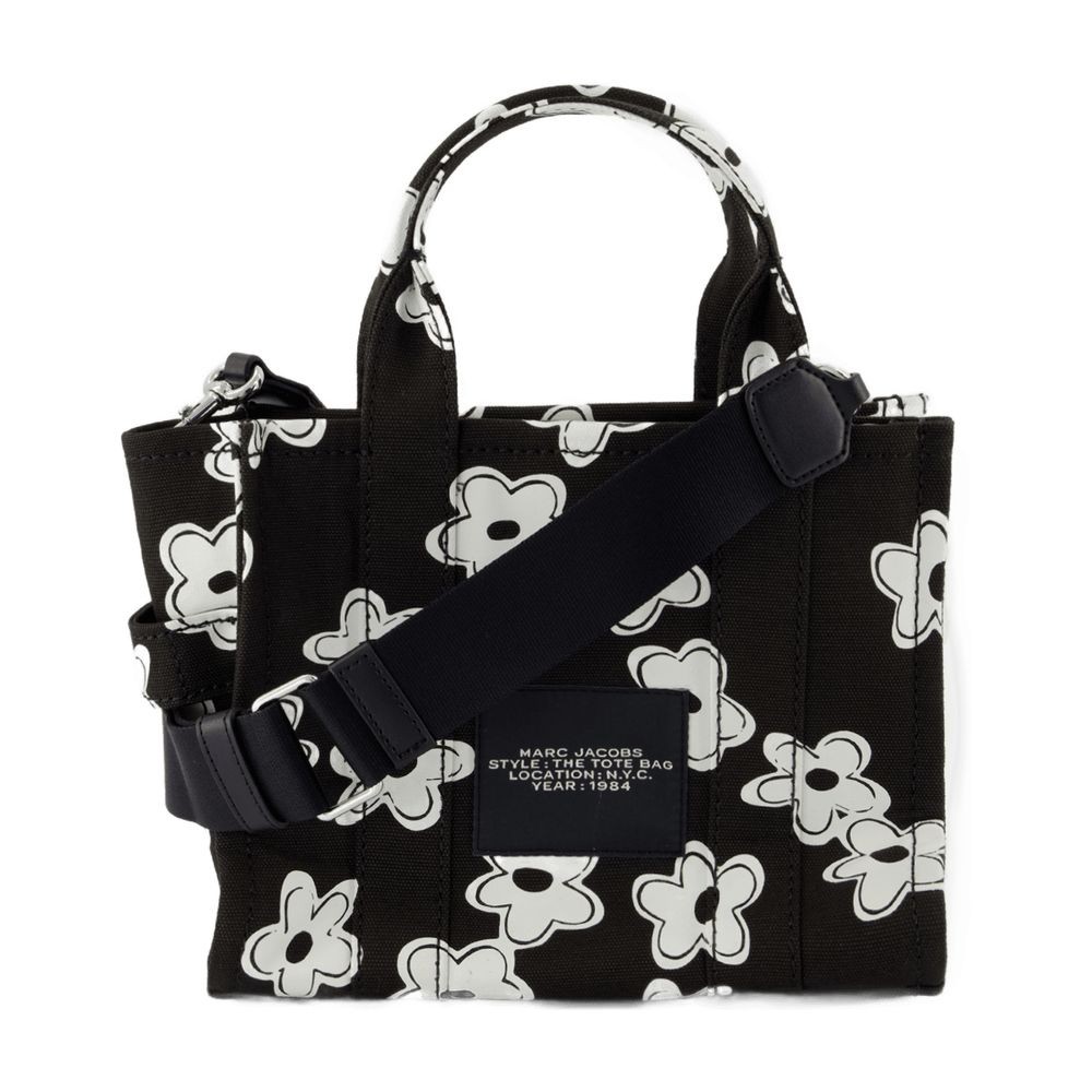 Shop Marc Jacobs The Small Tote - Cotton - Black