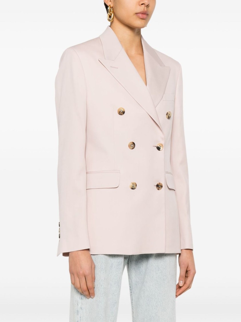 Golden Goose Virgin Wool Blazer In Neutral