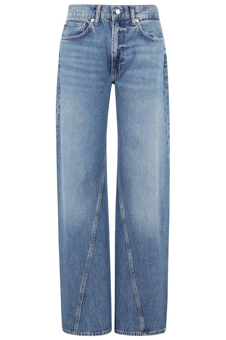 Shop Anine Bing Brie Jeans In Blue