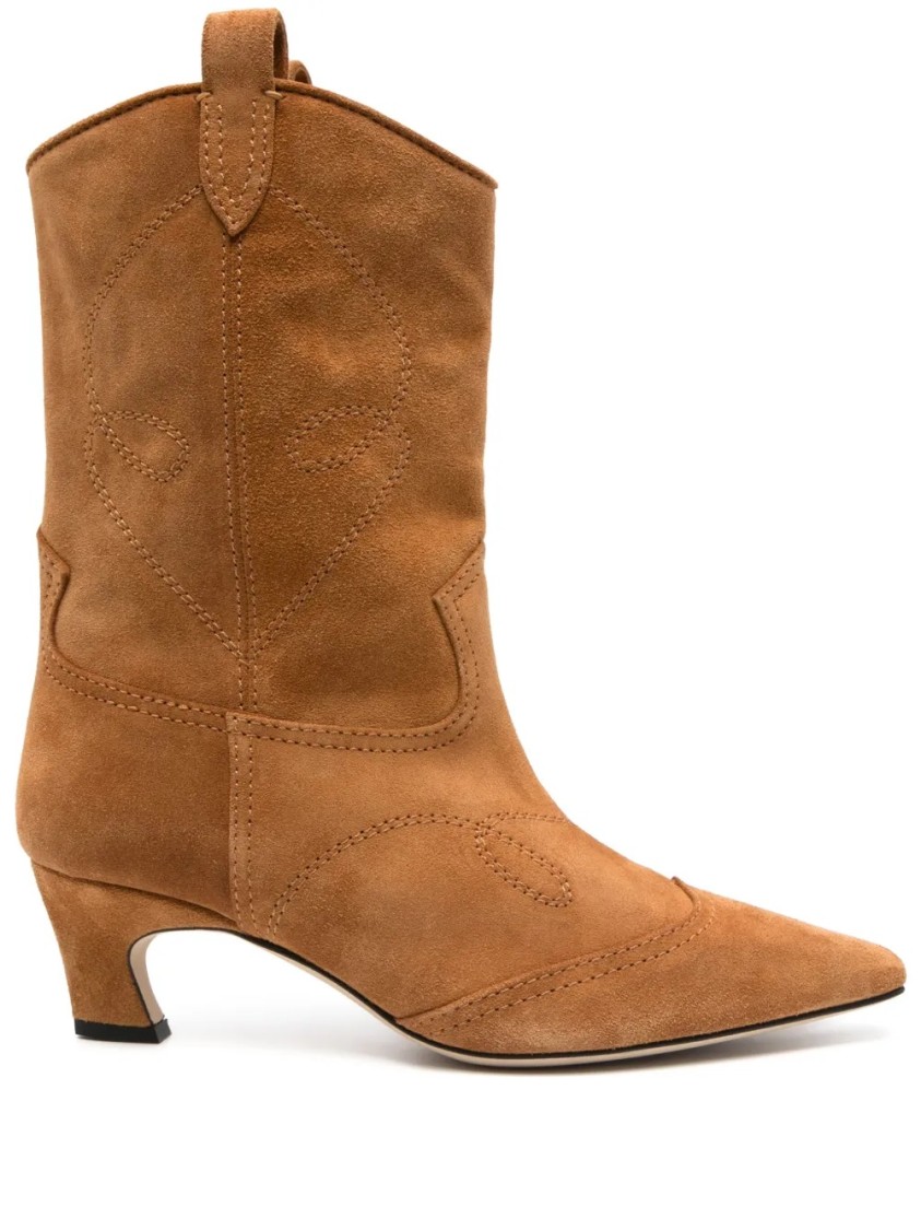 Ermanno Scervino Western-inspired Ankle Boots With Pointed Toe