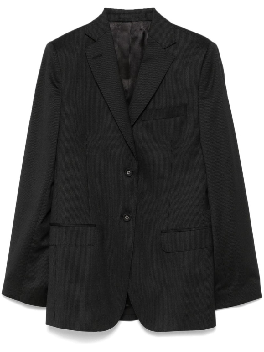 OFFICINE GENERALE OFFICINE GENERALE BLACK VIRGIN WOOL TROUSERS