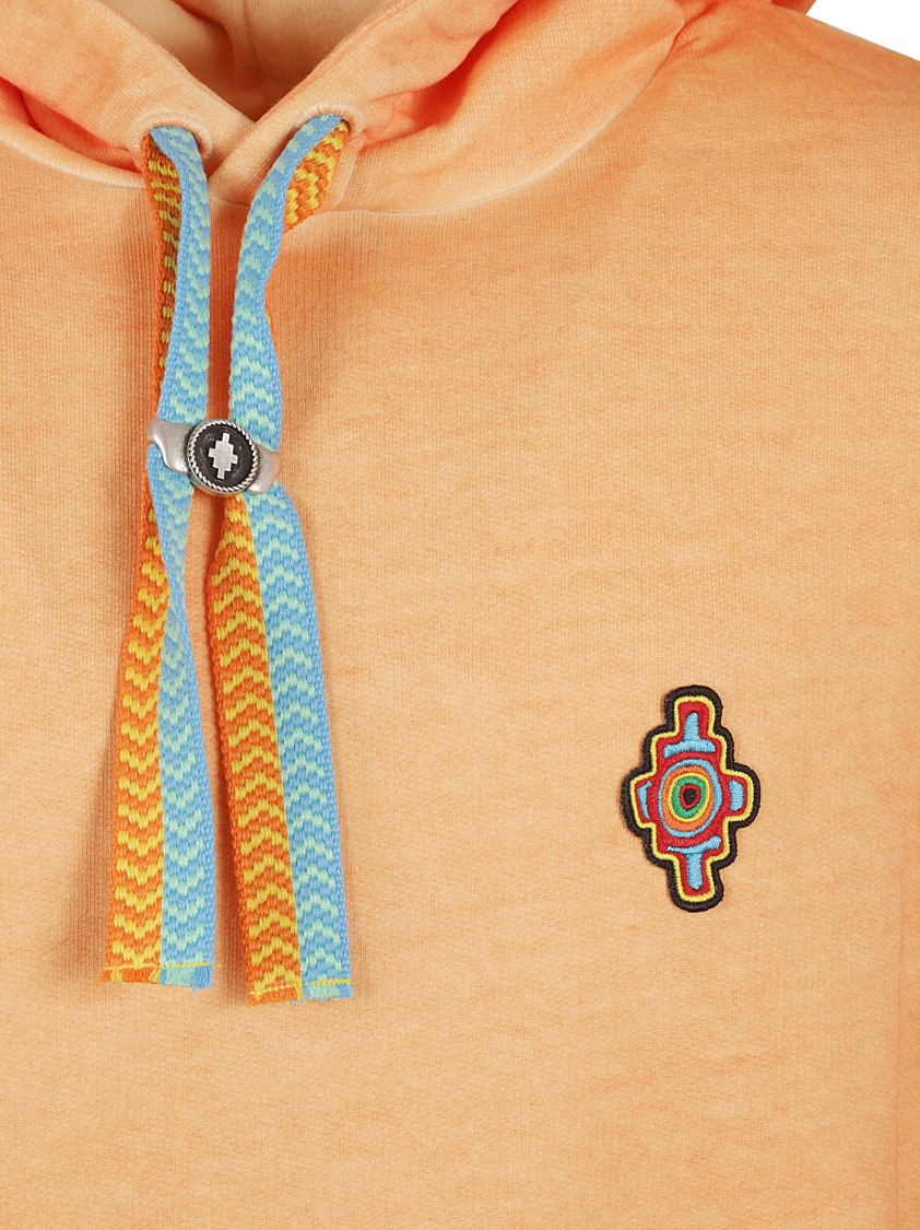 Marcelo Burlon County Of Milan Marcelo Burlon Sunset Cross Regular Sweatshirt In Orange
