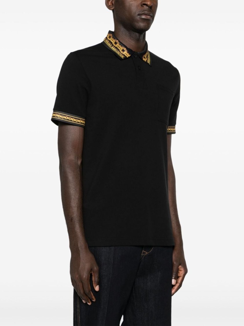 VERSACE JEANS COUTURE VERSACE JEANS COUTURE POLO SHIRT WITH DISTINCTIVE TRIM