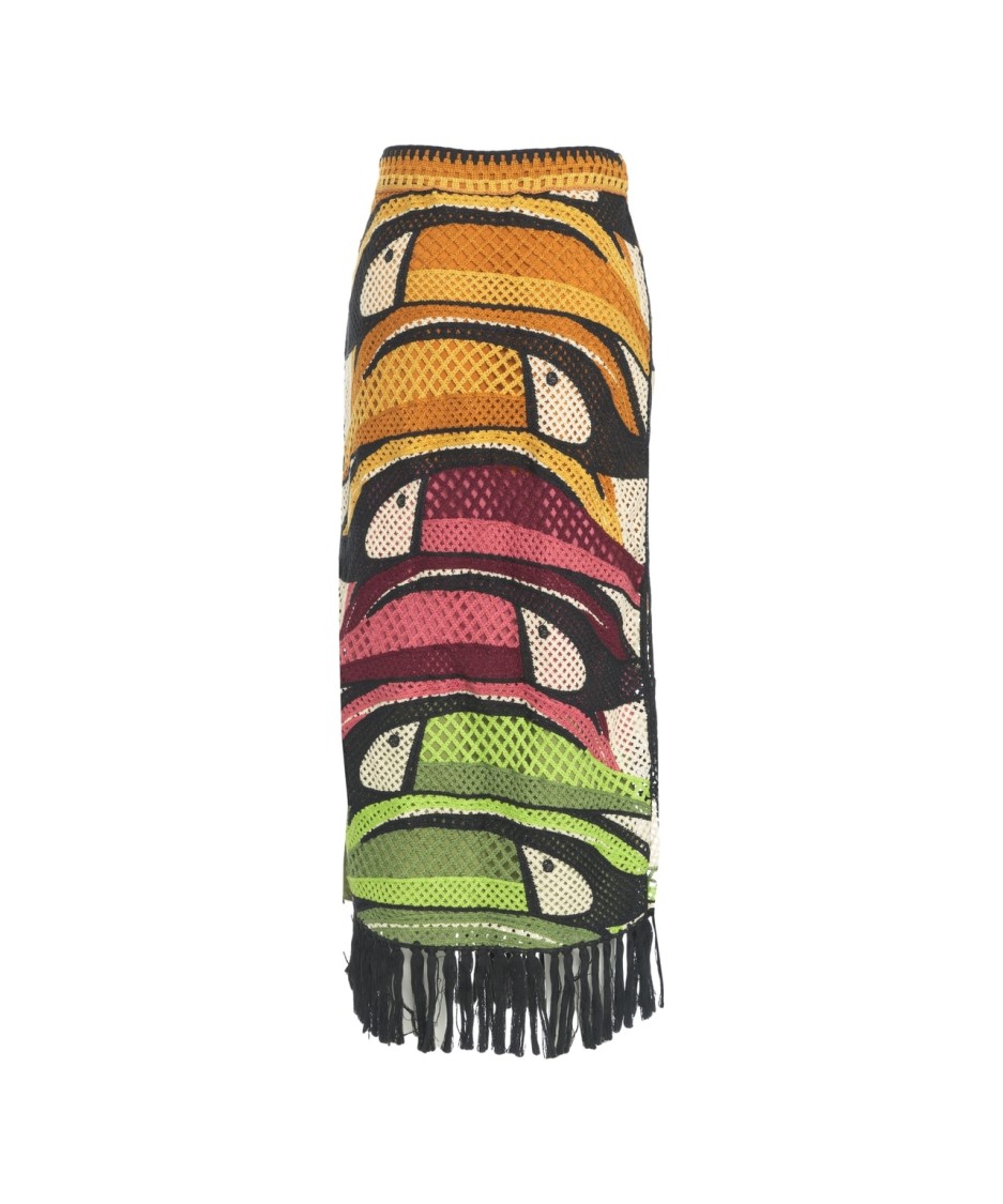 FARM RIO FARM RIO VIBRANT CROCHET MAXISKIRT