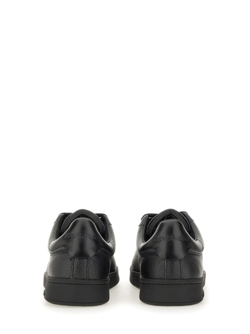 Dsquared2 Dsquared Men "maple Leaf Boxer" Sneaker In Black
