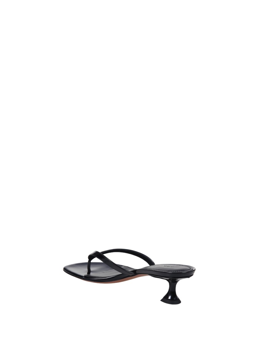 Shop Amina Muaddi Juliette 45 Thong