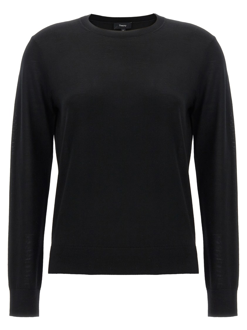 Theory Classic Black Wool Sweater