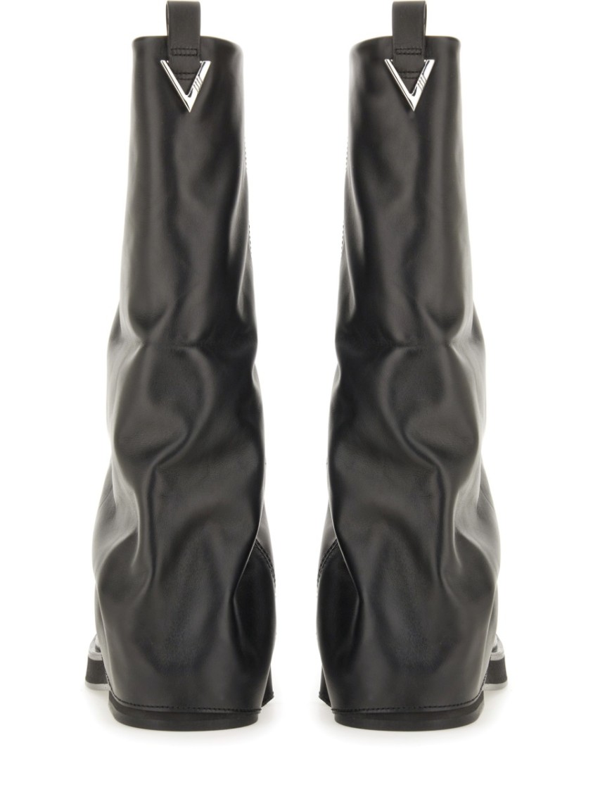 Attico Robin Combat Boots In Black