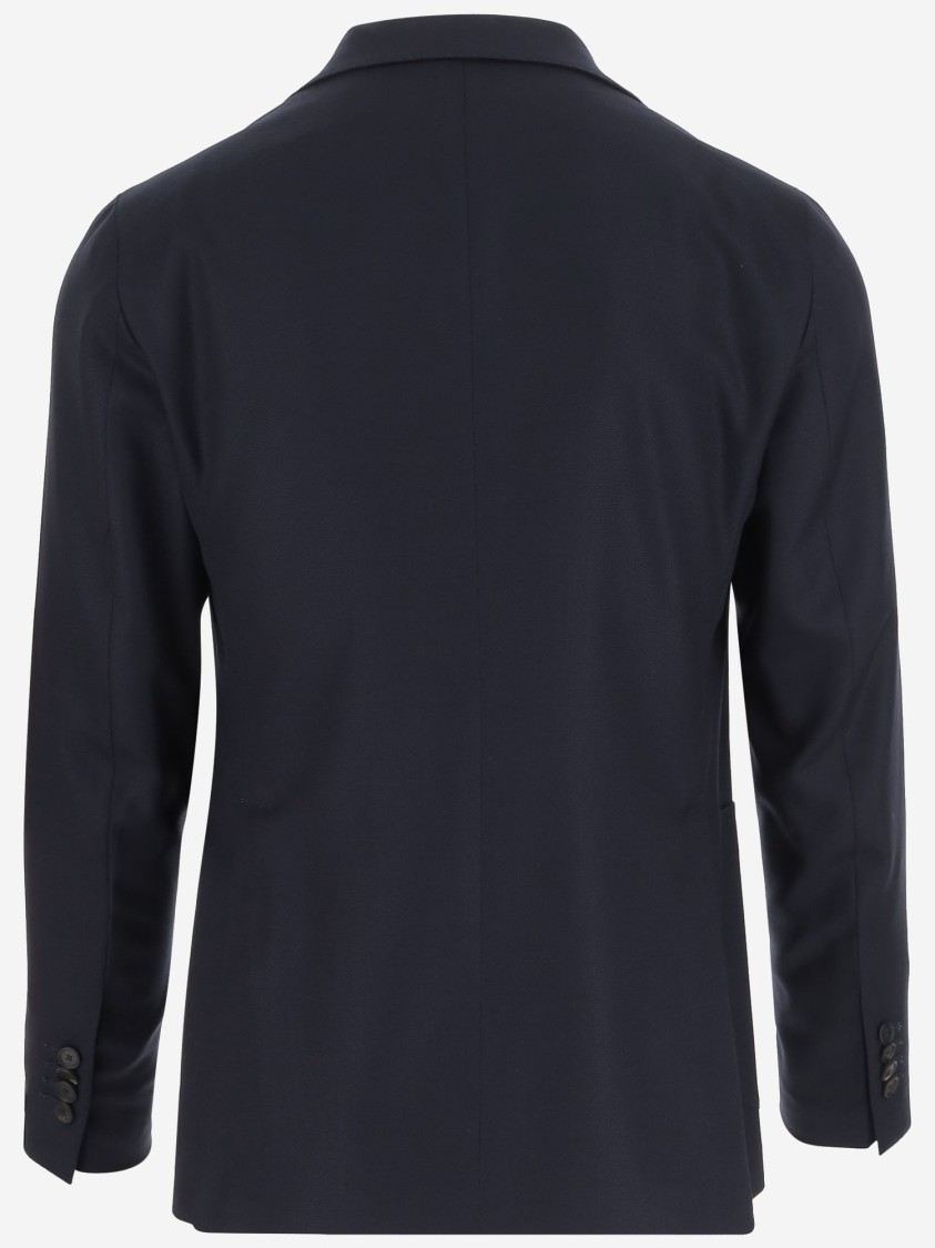 Tagliatore Notched-lapels Single-breasted Blazer In Blue