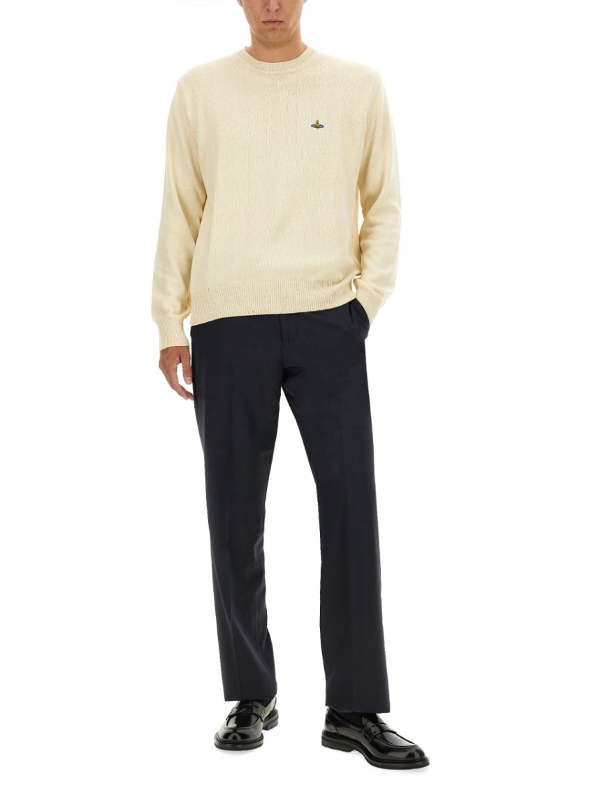 【送料&関税込】Vivienne Westwood alex Crewneck Sweater Vivienne Westwood Alex Crewneck Sweater In White | ModeSens