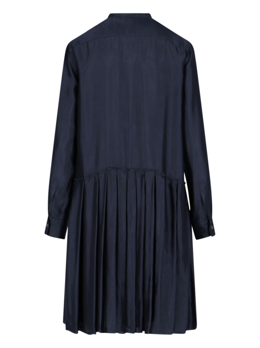 Shop Aspesi Blue Fabric Midi Tunic Dress