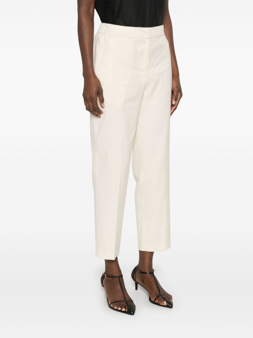 SEVENTY SERGIO TEGON SEVENTY SERGIO TEGON TAILORED PANNA TROUSERS WITH ELASTIC WAISTBAND