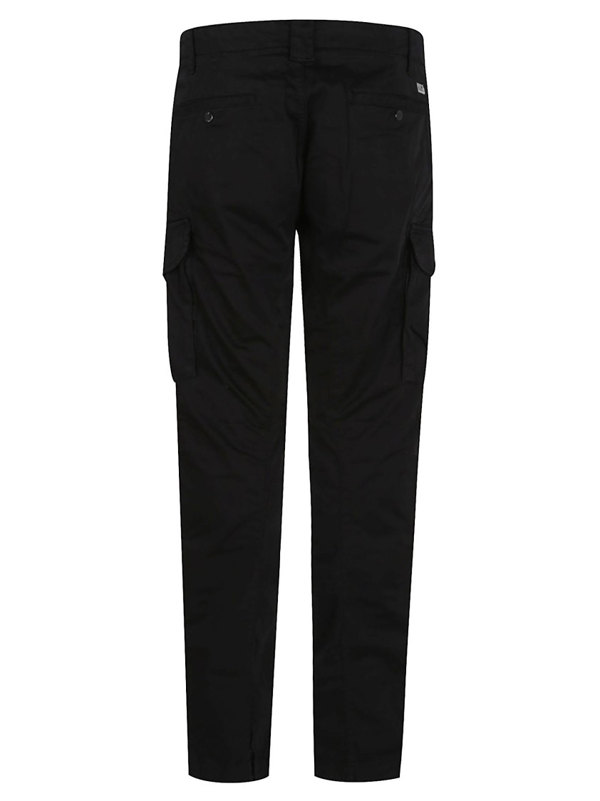 C.p. Company Tailored Black Trousers With Cargo Pockets