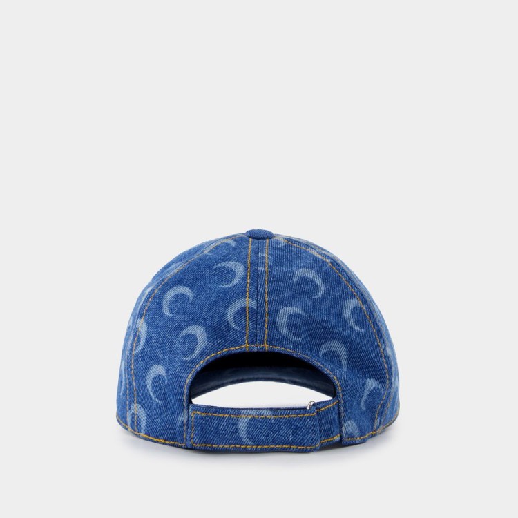 Marine Serre Moon Laser Cap - Cotton - Blue Hat | THE LIST