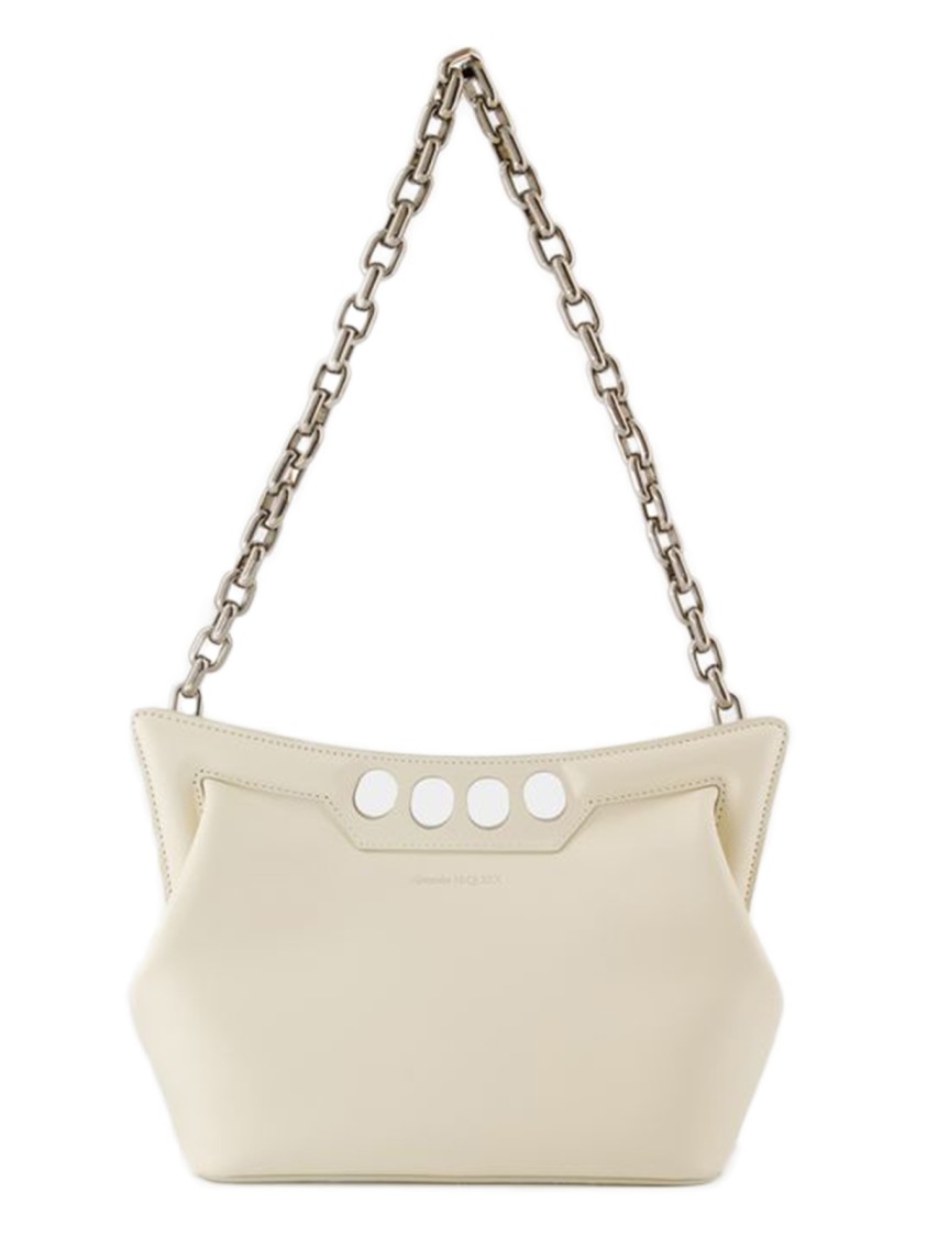 Alexander Mcqueen The Small Peak Hobo Bag - Leather - Soft Ivory