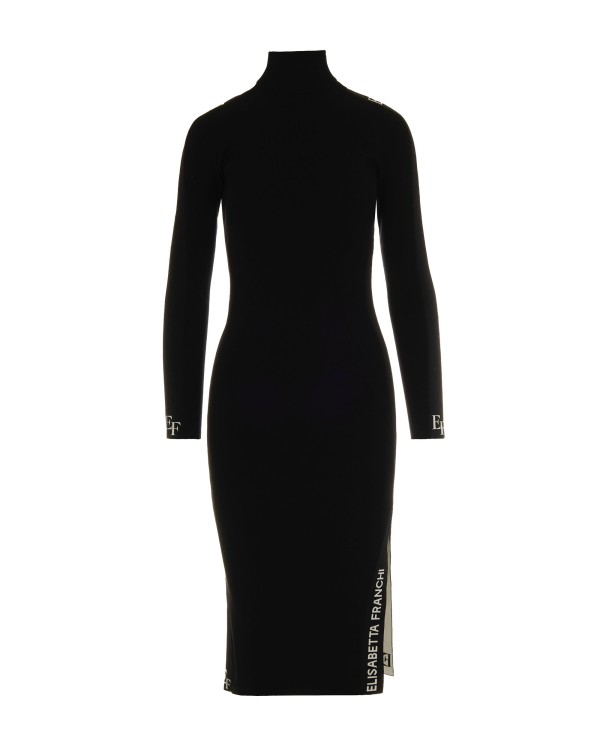 ELISABETTA FRANCHI ドレス　ブラック Elisabetta Franchi WOMEN'S DRESS WITH TRANSPARENCY DETAIL