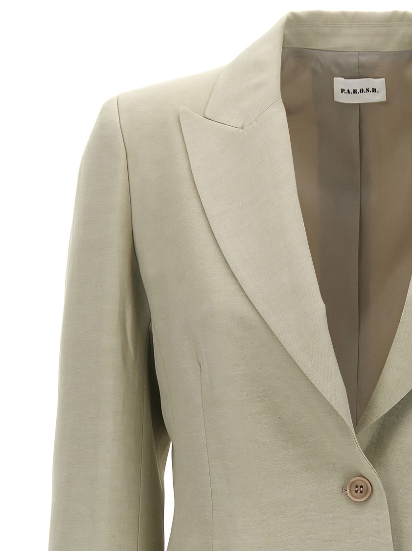P.a.r.o.s.h Single-breasted Blazer Blazer And Suits In Neutral