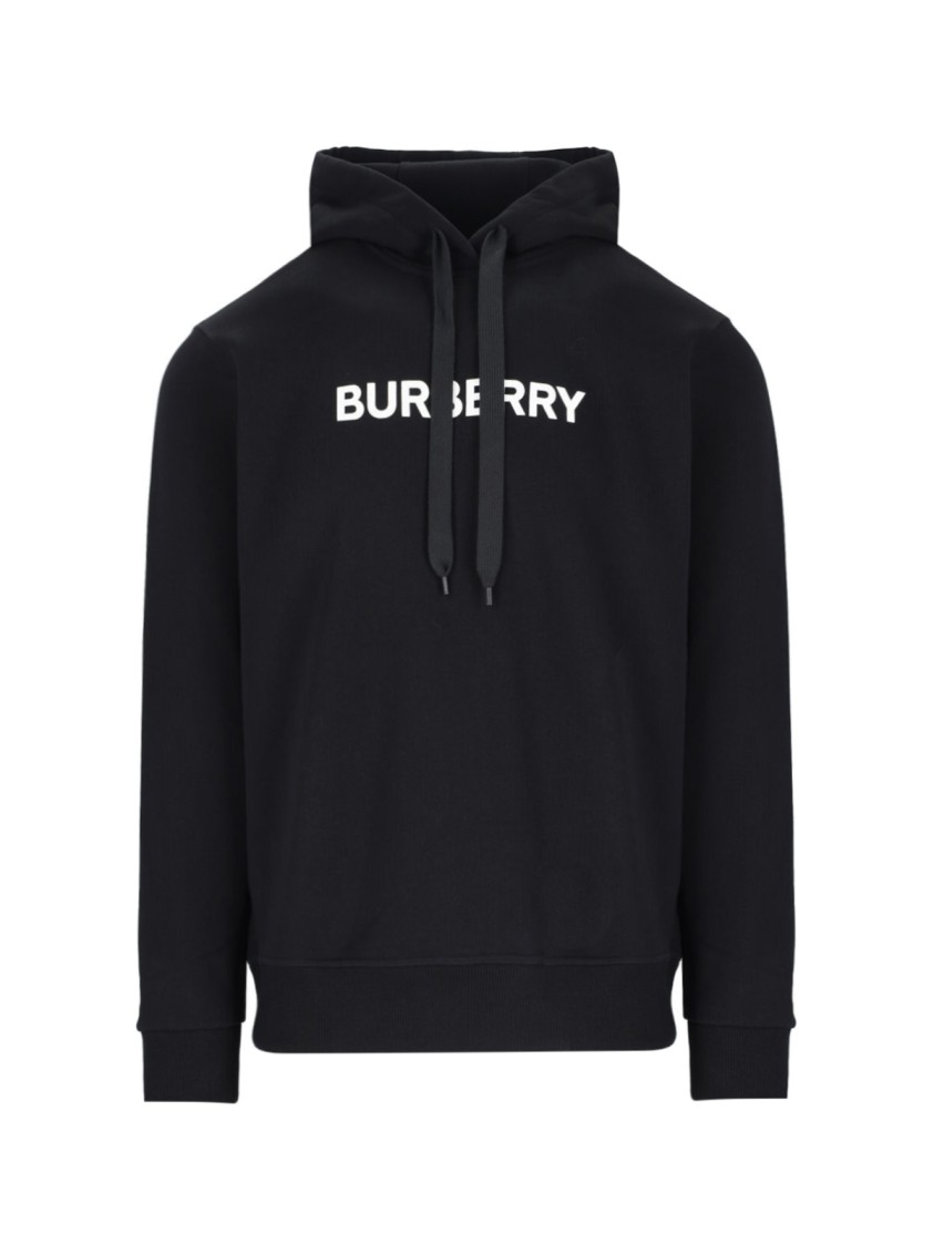Shop Burberry Logo Hoodie – Black