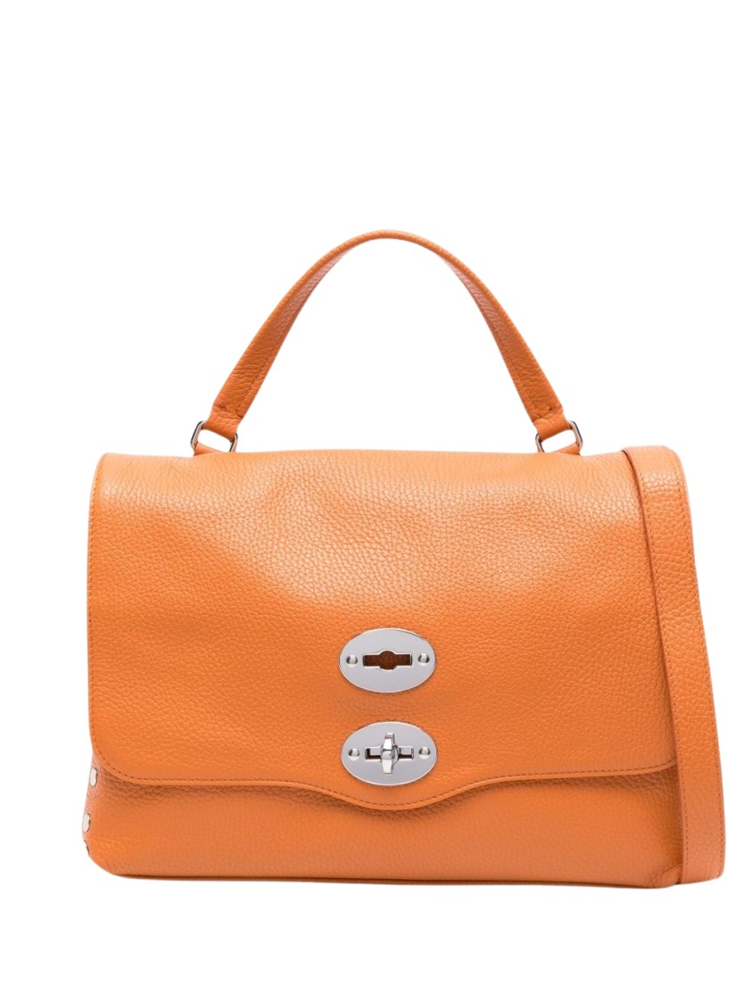 Zanellato Orange Postina Daily Small Satchel In Orange