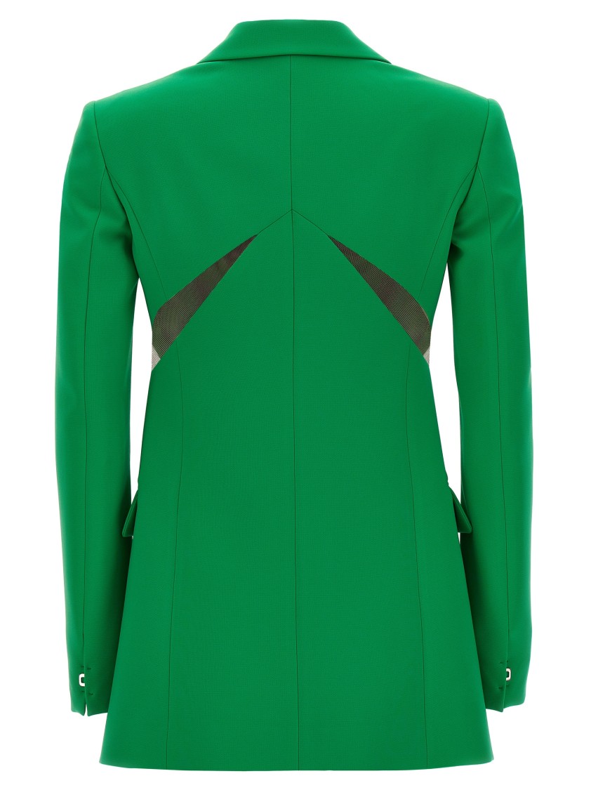 ジャケット DSQUARED2 Tulle insert blazer jacket Green Dsquared2 Tulle Insert Blazer Jacket In Green | ModeSens