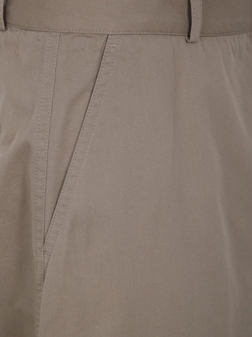 Studio Nicholson Taupe Brown Side Slit Pocket Trousers In Grey