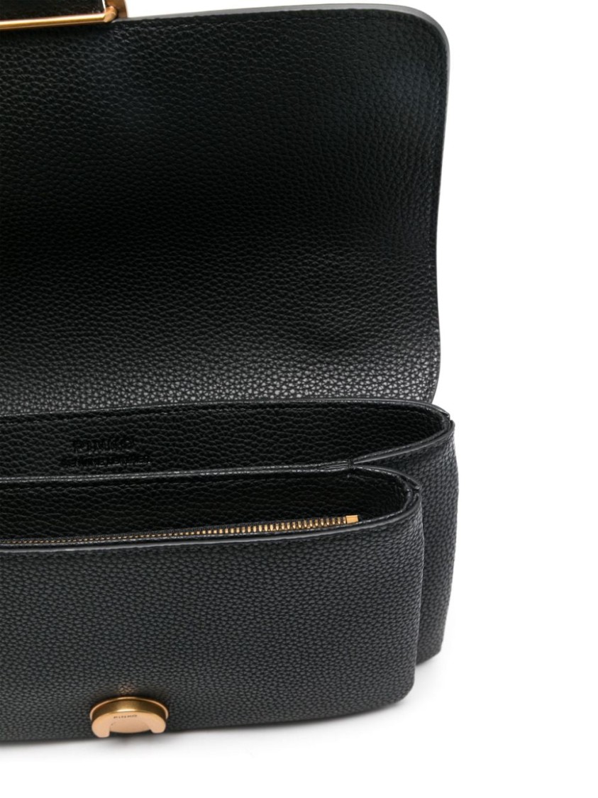 Pinko Love One Shoulder Bag In Black