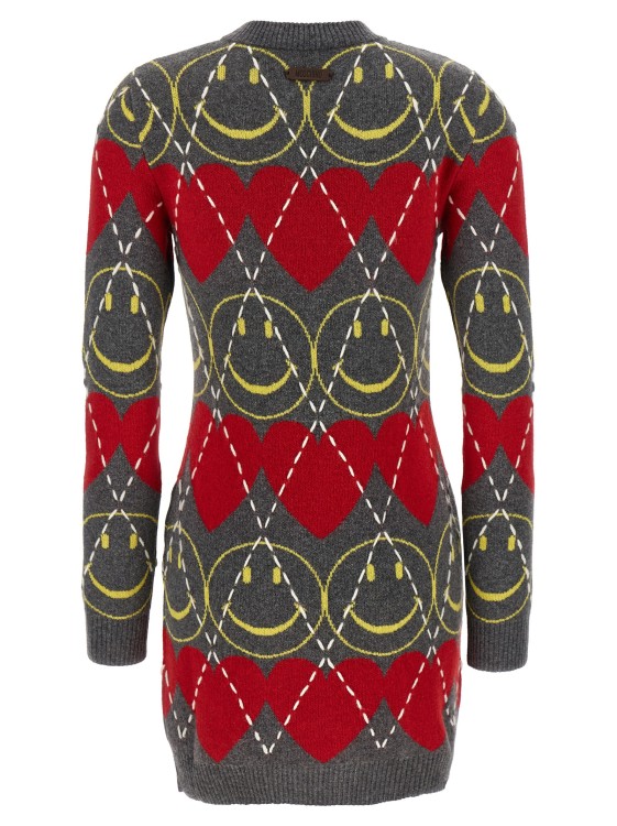 オールインワン・サロペット Moschino Wool Blend Mini Dress With Diamond-Stitched Pattern Moschino Wool Blend Dress With Diamond-Stitched Pattern