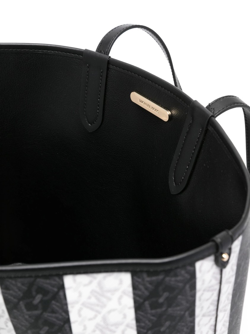 Michael Kors Large Ew Reversible Tote In Black