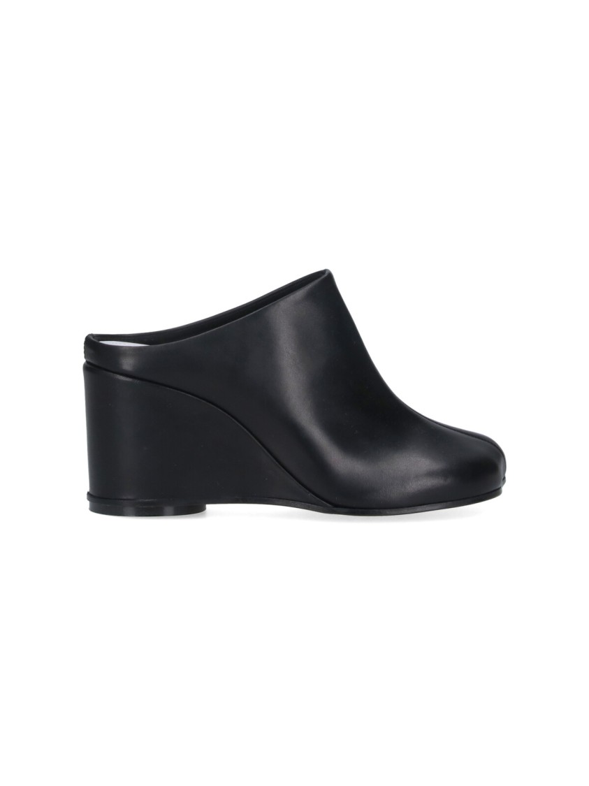 Mm6 Maison Margiela Mm6 By Maison Margiela "anatomic" Platform Mules – Black