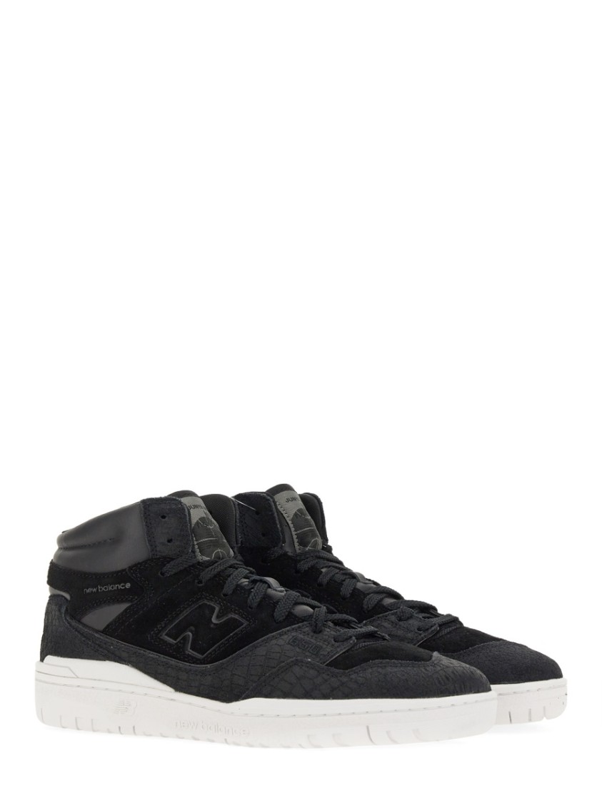 Junya Watanabe High-top Sneakers With Textured Upper And Rubber Sole In Black
