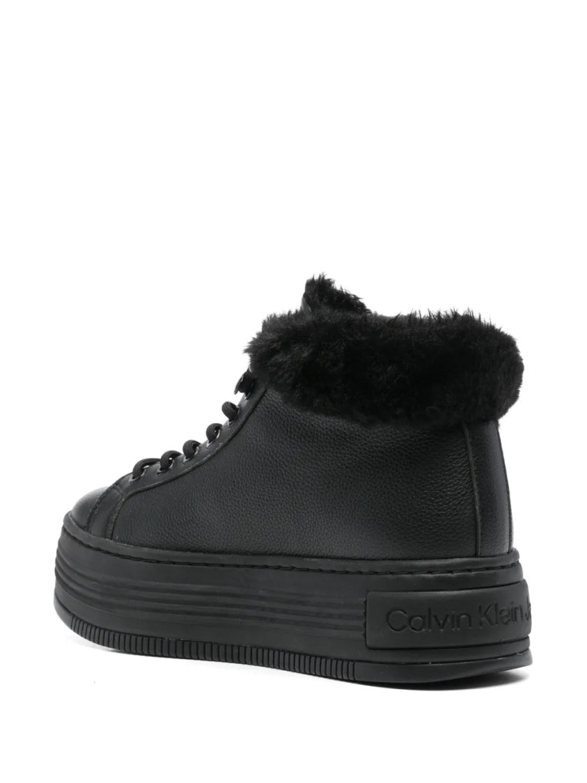 Calvin Klein Jeans Est.1978 Calvin Klein Jeans Bold Low Laceup Booties In Black