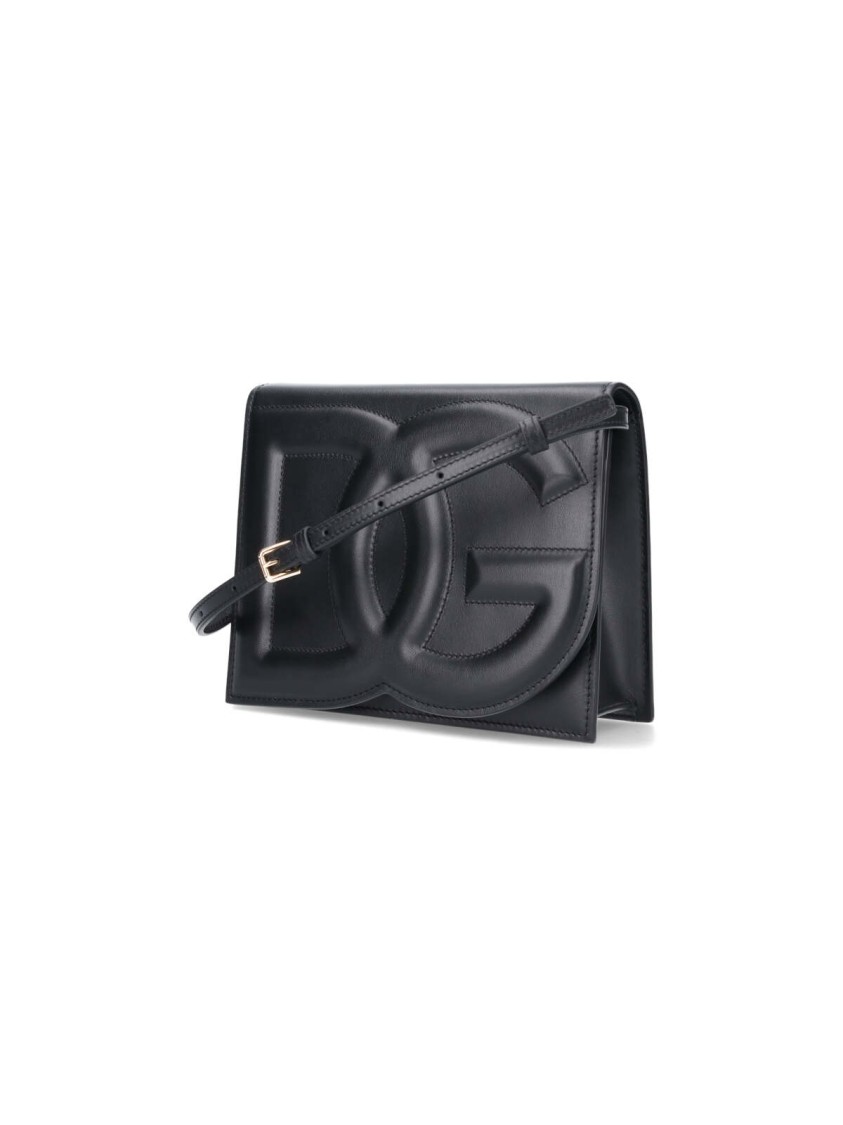 Dolce & Gabbana Dg Logo' Crossbody Bag – Black In Black