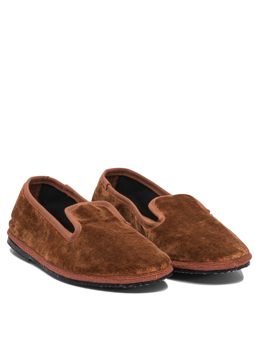 Sentier Di Segantin Roberta Plush Brown Loafers In Brown