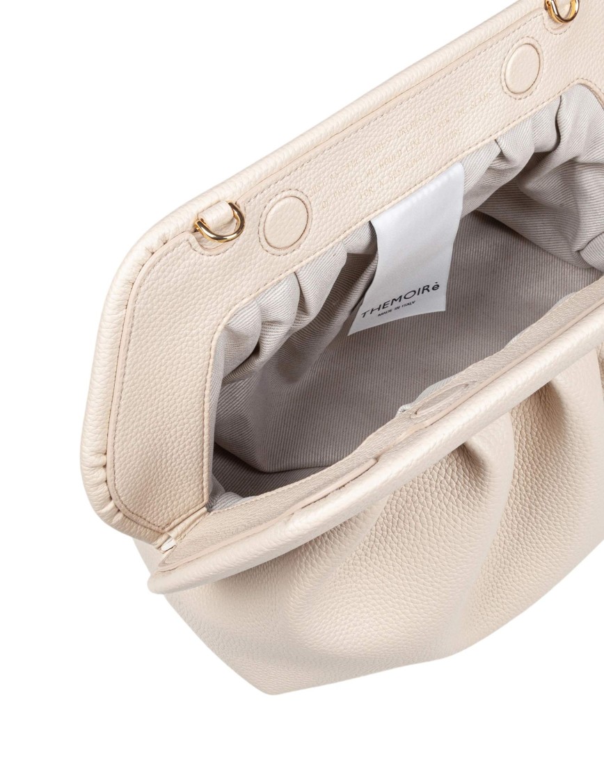 THEMOIRÈ THEMOIRÈ SHELL VEGAN FABRIC CLUTCH