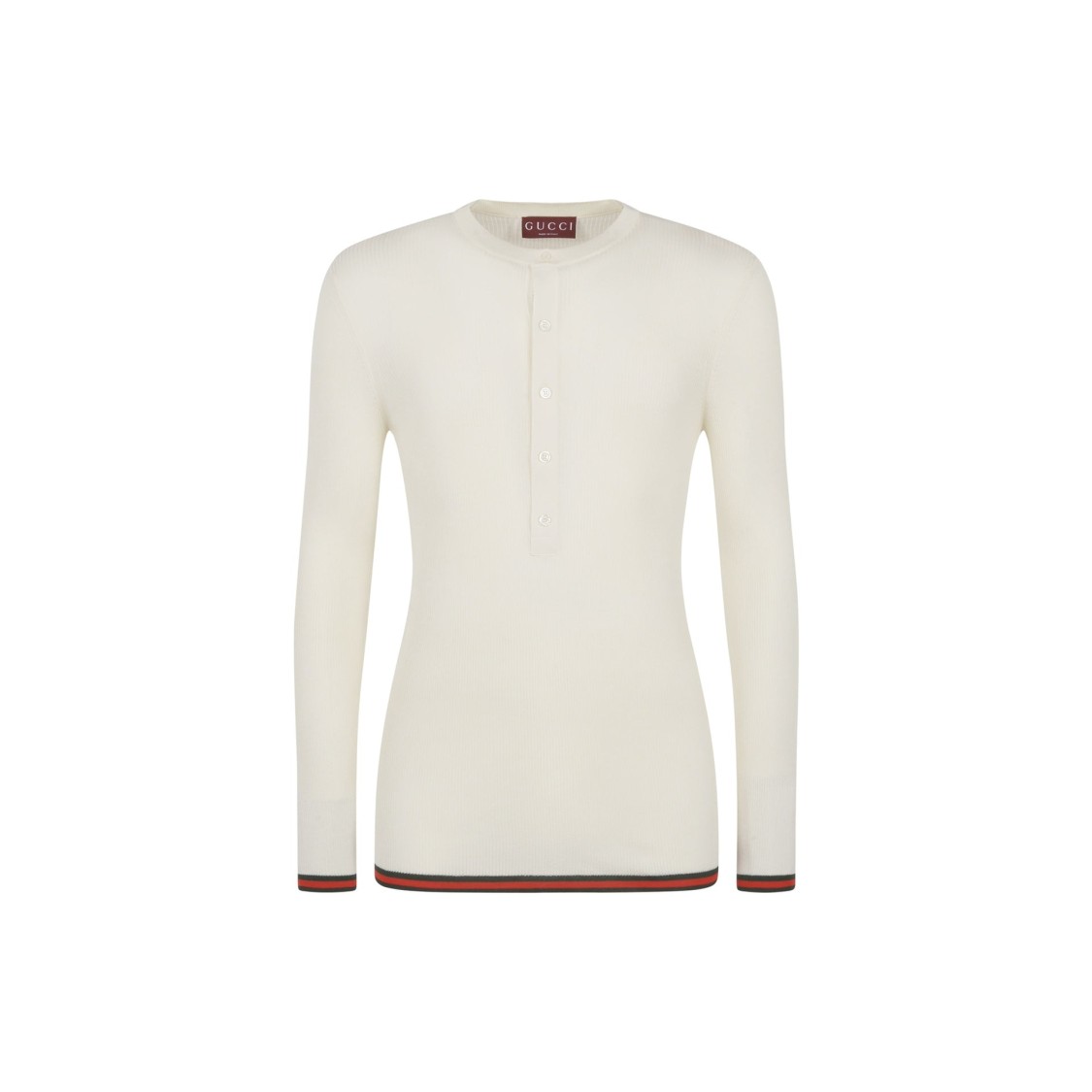 Gucci Ribbed-knit Silk T-shirt