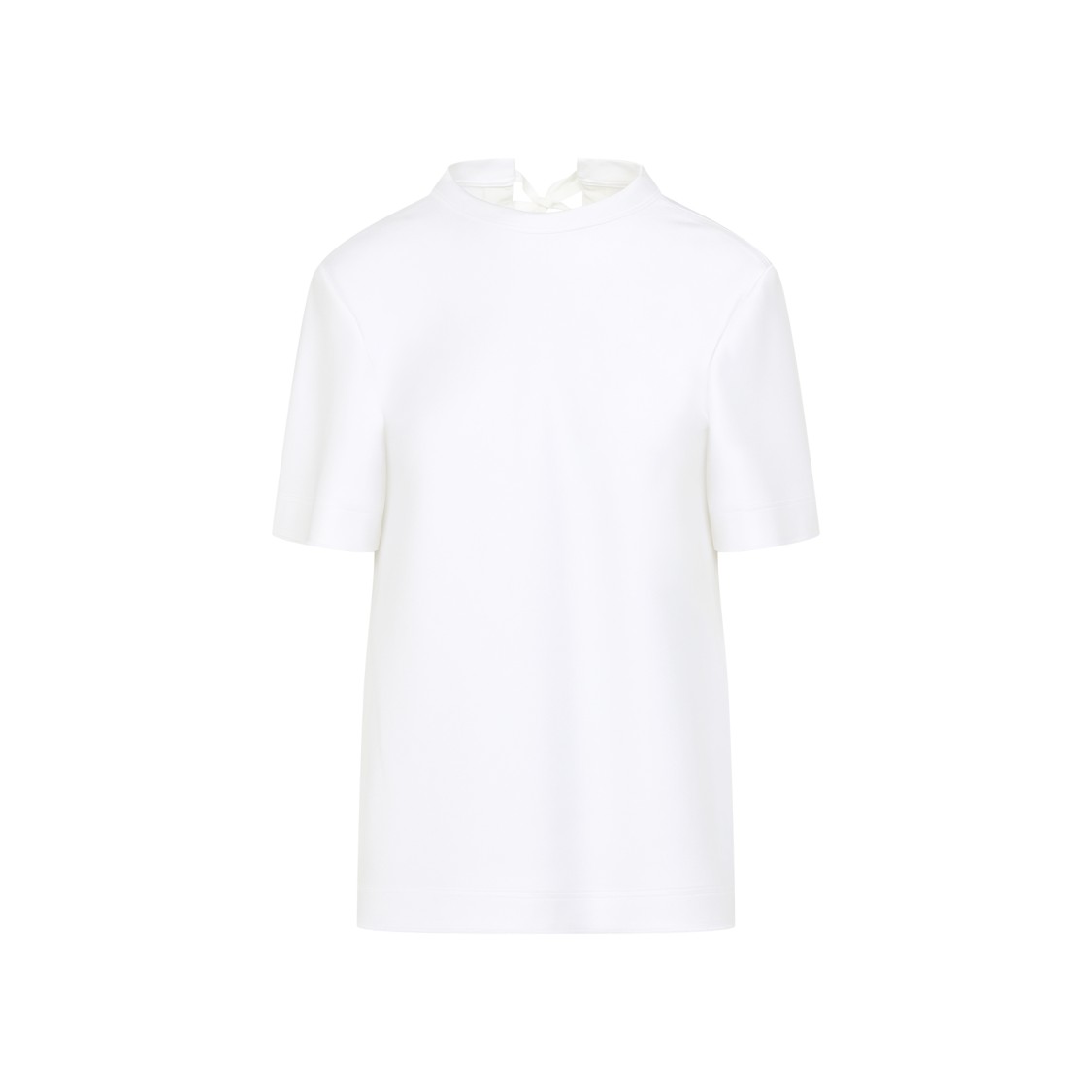 Shop Carven Bl206 Short Sleeves Blouse Top In White
