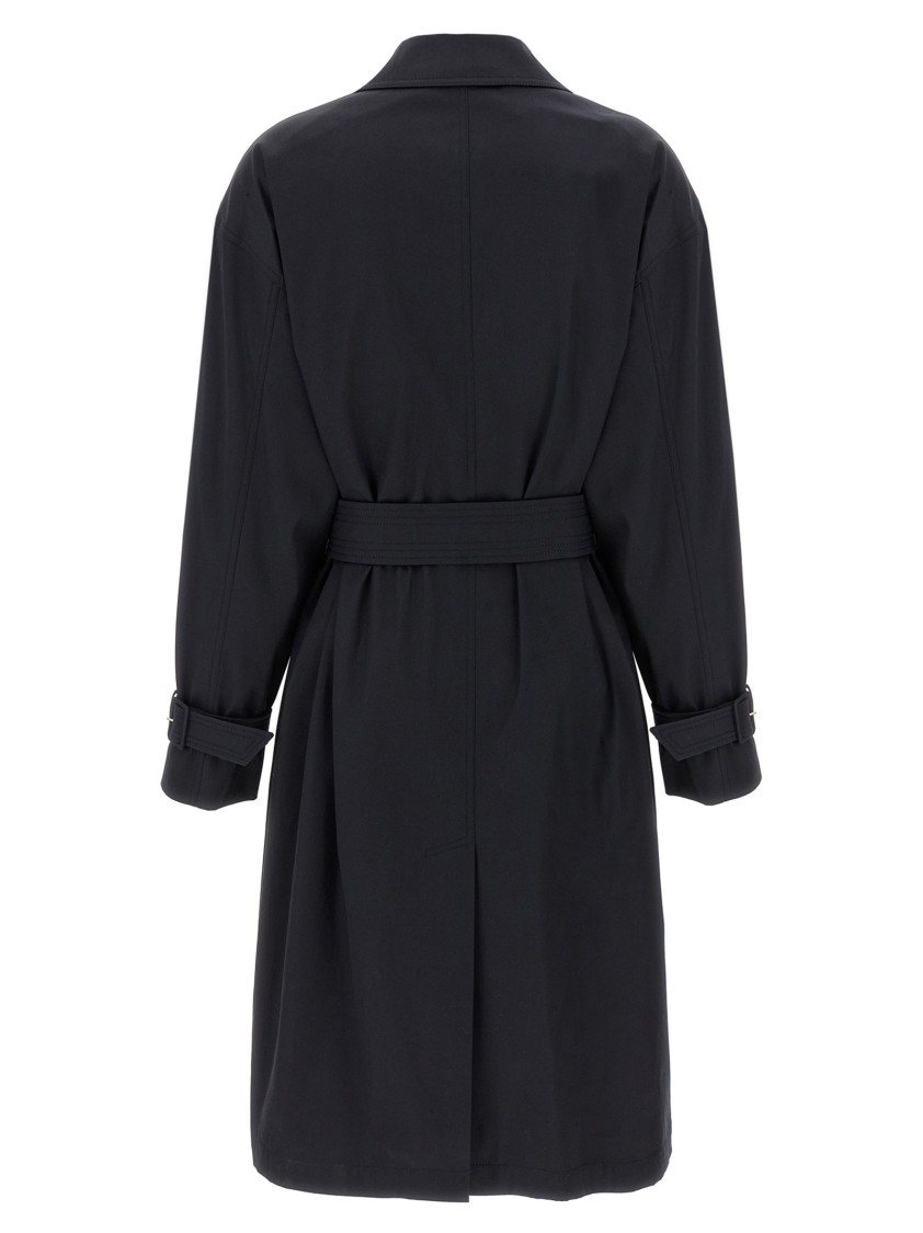 Max Mara Women Rain Trench Coat In Black